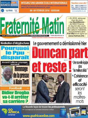 Fraternité Matin N° 15322