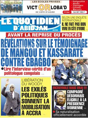 Le Quotidien d’Abidjan N° 1674