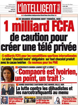 L’intelligent d’Abidjan N° 3593