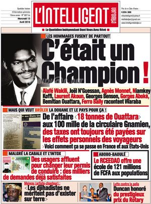 L’intelligent d’Abidjan N° 3627