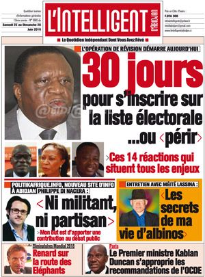 L’intelligent d’Abidjan N° 3685