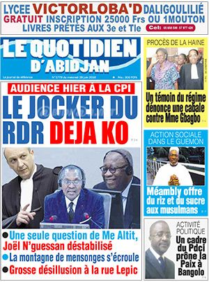 Le Quotidien d’Abidjan N° 1779