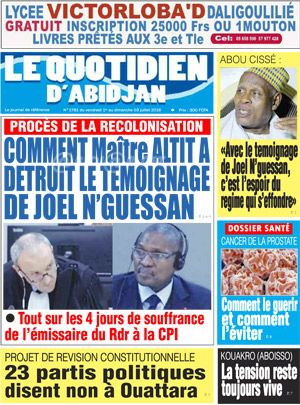 Le Quotidien d’Abidjan N° 1781