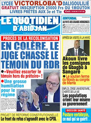 Le Quotidien d’Abidjan N° 1782