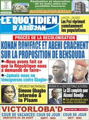 Le Quotidien d’Abidjan N° 1783