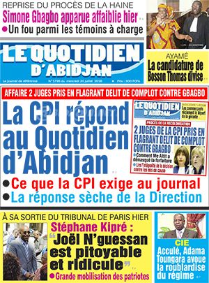 Le Quotidien d’Abidjan N° 1795