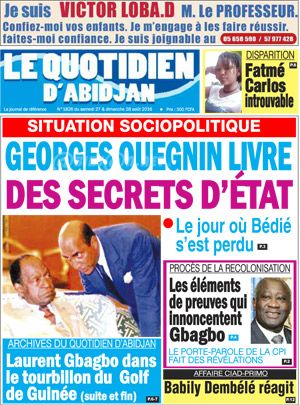 Le Quotidien d’Abidjan N° 1826