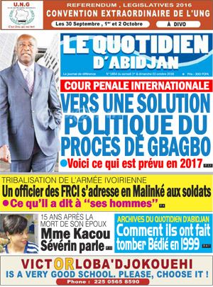 Le Quotidien d’Abidjan N° 1854