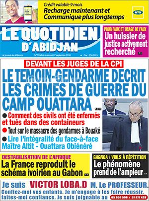 Le Quotidien d’Abidjan N° 1834