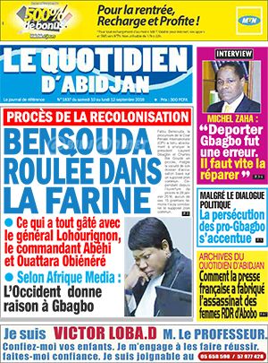 Le Quotidien d’Abidjan N° 1837