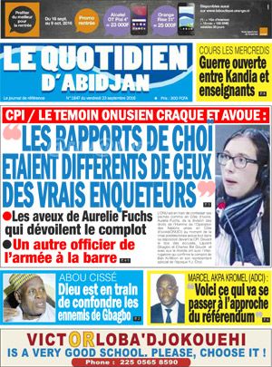 Le Quotidien d’Abidjan N° 1847