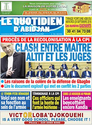 Le Quotidien d’Abidjan N° 1852