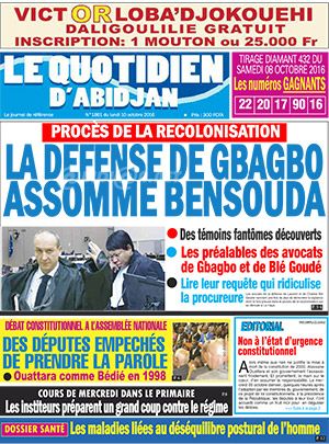 Le Quotidien d’Abidjan N° 1861