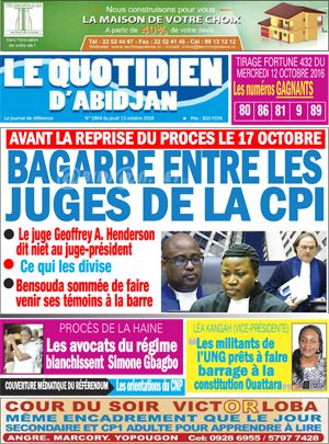 Le Quotidien d’Abidjan N° 1864