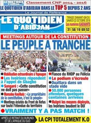 Le Quotidien d’Abidjan N° 1873