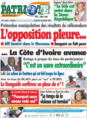 Le Patriote N° 5069