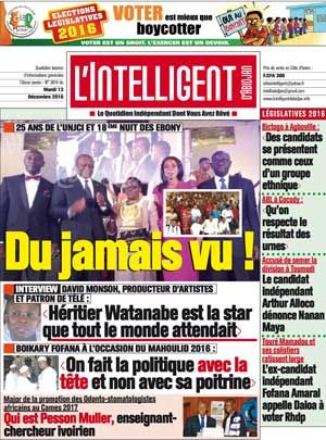 L’intelligent d’Abidjan N° 3814