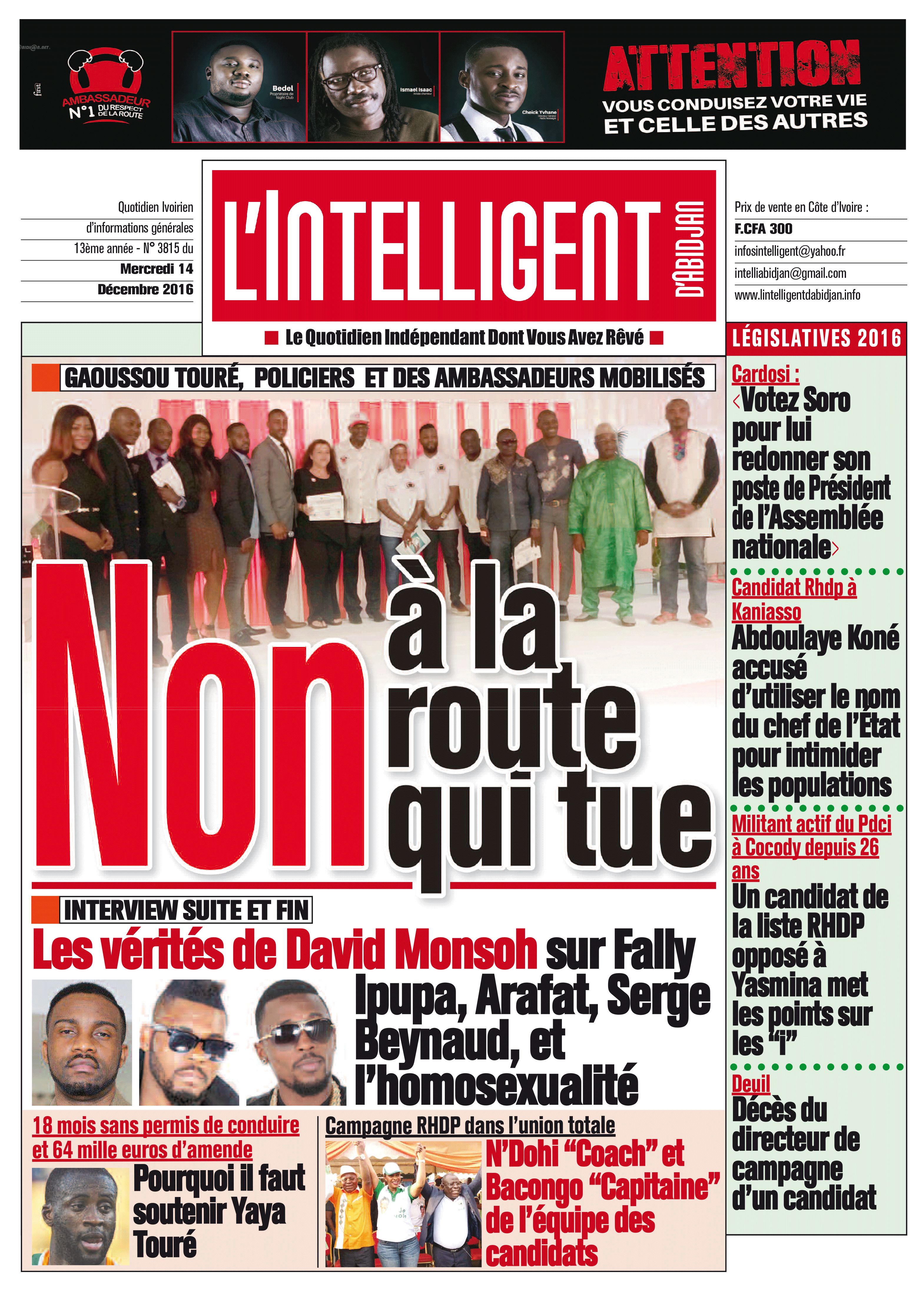 L’intelligent d’Abidjan N° 3815