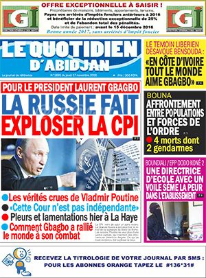 Le Quotidien d’Abidjan N° 1892