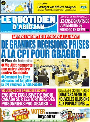 Le Quotidien d’Abidjan N° 1913