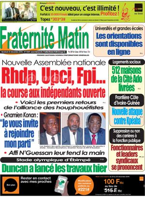 Fraternité Matin N° 15611