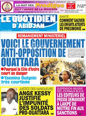 Le Quotidien d’Abidjan N° 1926