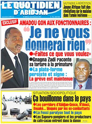 Le Quotidien d’Abidjan N° 1948