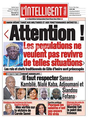 L’intelligent d’Abidjan N° 3852