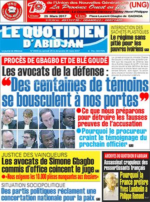 Le Quotidien d’Abidjan N° 2000