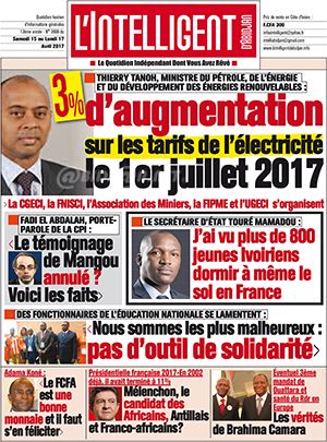 L’intelligent d’Abidjan N° 3908