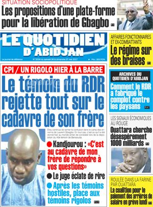 Le Quotidien d’Abidjan N° 2034