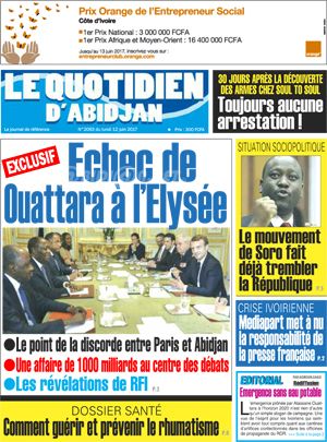 Le Quotidien d’Abidjan N° 2063