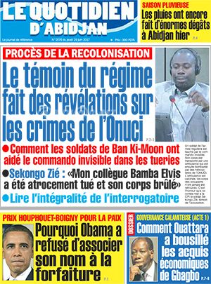 Le Quotidien d’Abidjan N° 2076