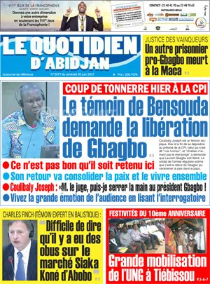 Le Quotidien d’Abidjan N° 2077