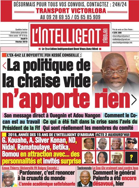 L’intelligent d’Abidjan N° 4118