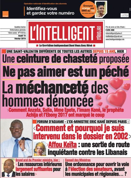 L’intelligent d’Abidjan N° 4124
