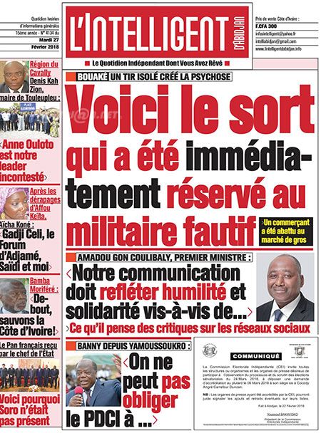 L’intelligent d’Abidjan N° 4134