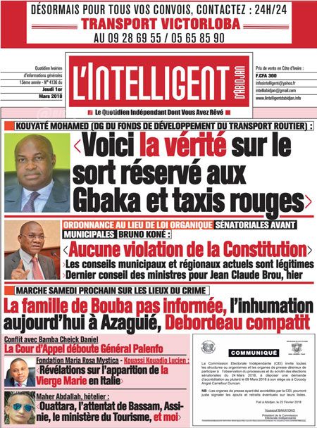 L’intelligent d’Abidjan N° 4136
