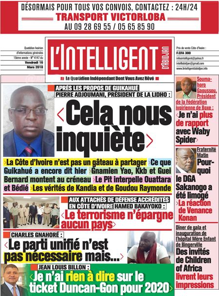 L’intelligent d’Abidjan N° 4147
