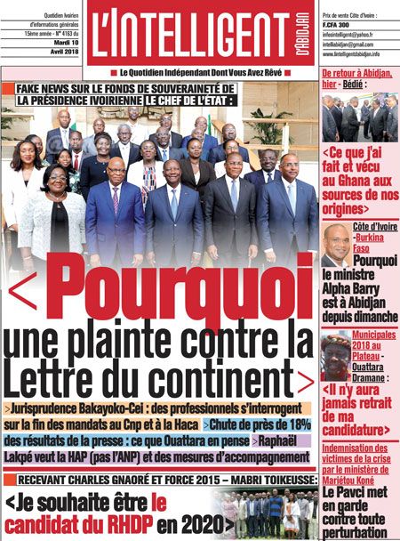L’intelligent d’Abidjan N° 4163