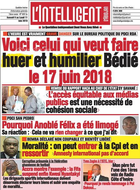 L’intelligent d’Abidjan N° 4207