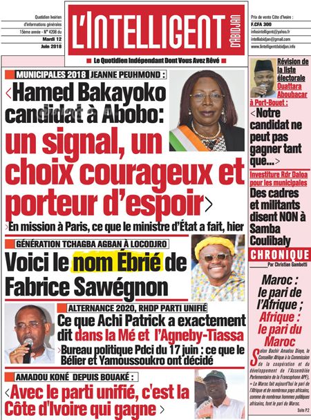 L’intelligent d’Abidjan N° 4208