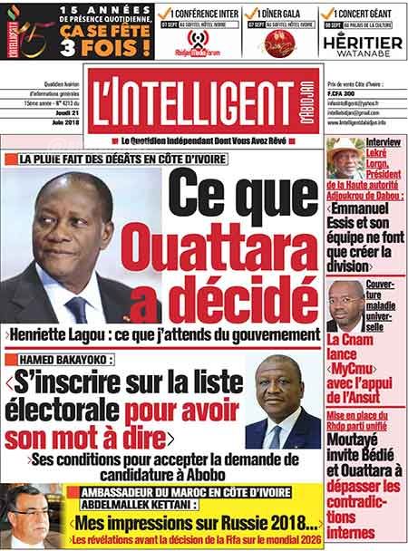 L’intelligent d’Abidjan N° 4213