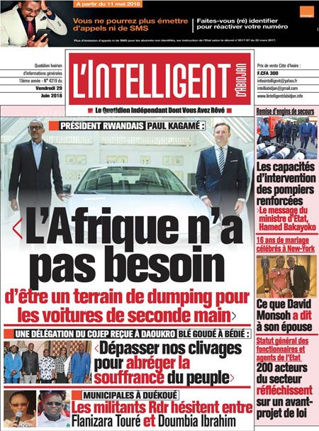 L’intelligent d’Abidjan N° 4219
