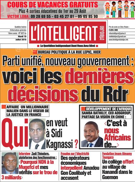 L’intelligent d’Abidjan N° 4227
