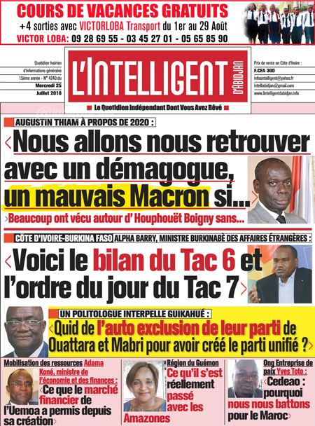 L’intelligent d’Abidjan N° 4240