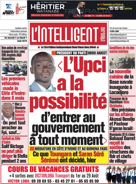 L’intelligent d’Abidjan N° 4248