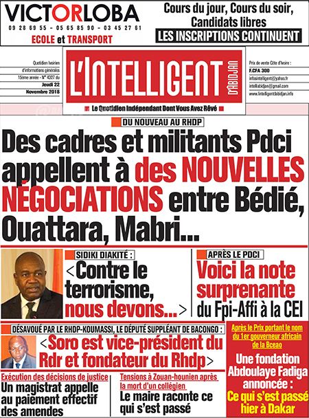 L’intelligent d’Abidjan N° 4327