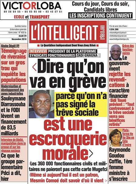 L’intelligent d’Abidjan N° 4333