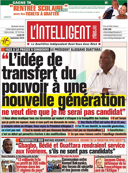L’intelligent d’Abidjan N° 4514